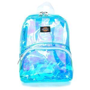 BNWT Dickies Clear Iridescent Blue Mini Backpack